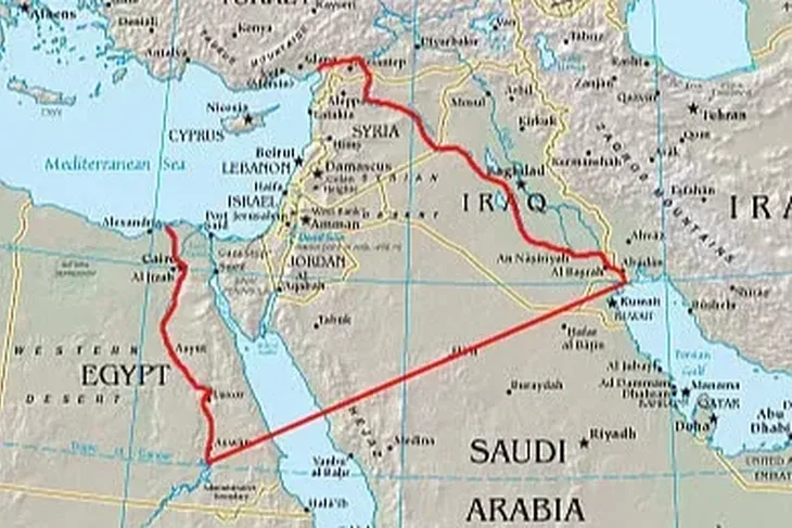 Mapa Velikog Izraela