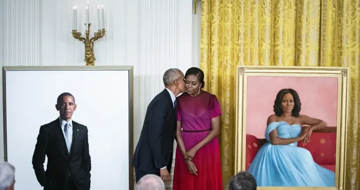Michelle i Barack Obama foto Al Drago/Pool/EPA