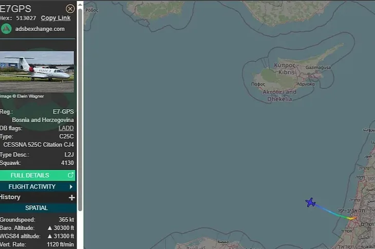 Milorad dodik 03 Avion Vlade RS a poletio iz Tel Aviva