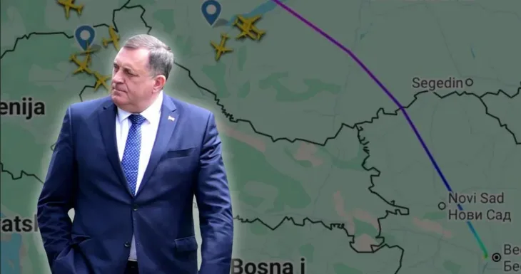 Milorad dodik avion let