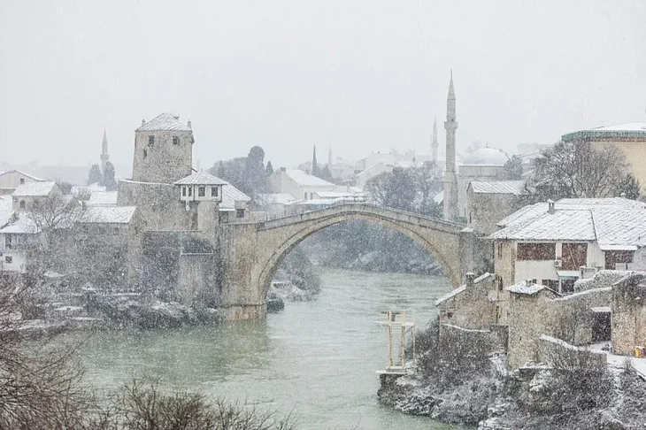 Mostar snijeg 2026 Denis Kapetanović/PIXSELL