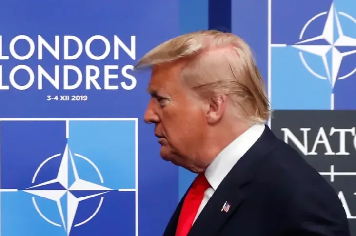 NATO Donald Trump foto Christian Hartmann/AFP/Getty Images