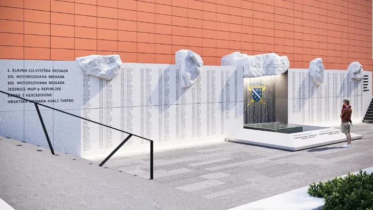 Novo Sarajevo izgled centralnog spomenika sehidima i poginulim braniocima 1