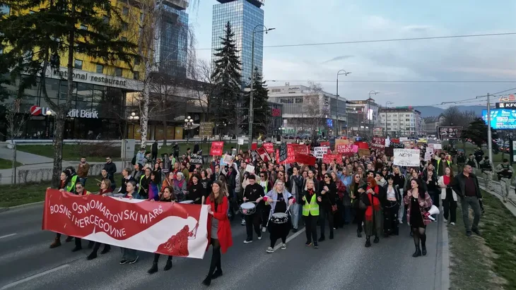 Osmomartovski mars u Sarajevu