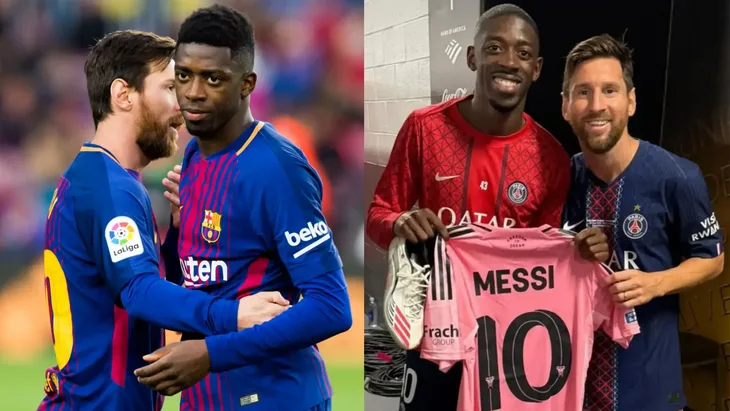 Ousmane Dembele  Lionel Messi