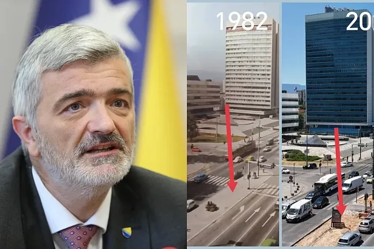 Srdan Mandic trg naziva trotoar koji razdvaja dvije saobraćajnice