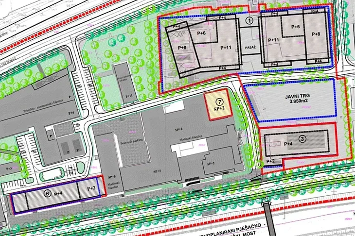 UNSA smeta planirana cesta koja bi presjekla Masinski fakultet i PMF
