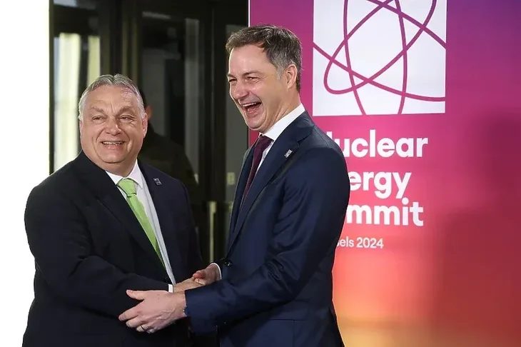 Viktor Orban Alexander De Croo epa