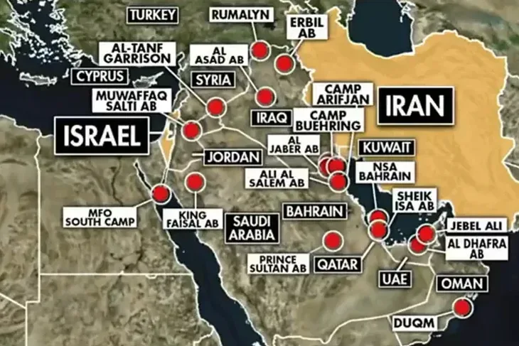 Americke baze na Bliskom istoku