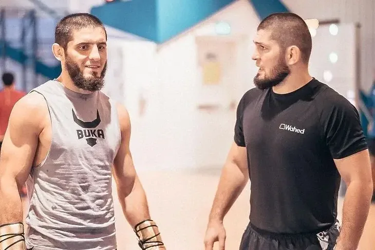 Islam Mahačev i Habib Nurmagomedov