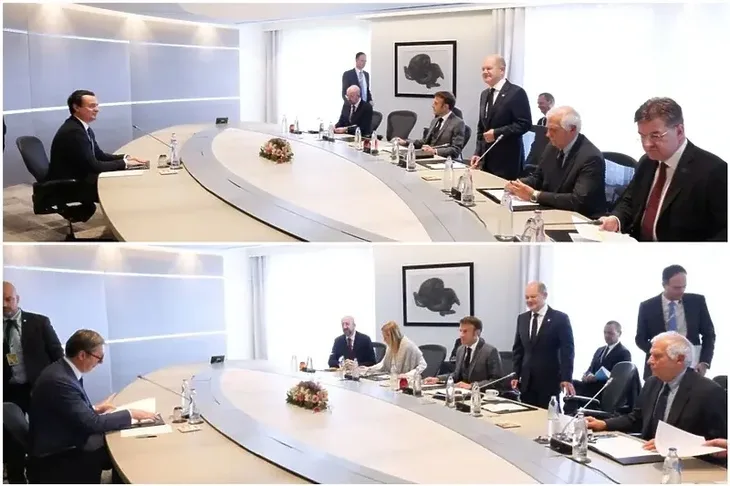 Aleksandar Vučić Albin Kurti foto eu