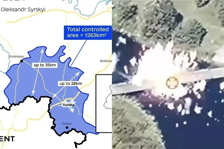 Rušenjem mostova u Kursk 3.000 ruskih vojnika u okruzenju