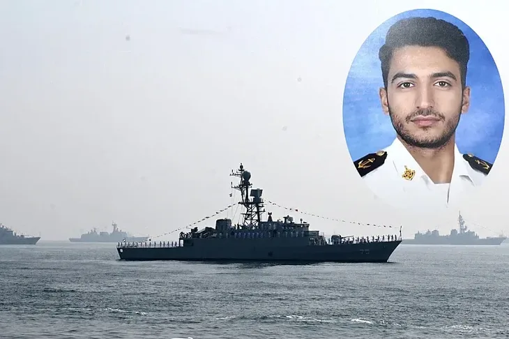 Emad Hormozi (u krugu), ratni brod IRIS Dena (Foto: AP/X)