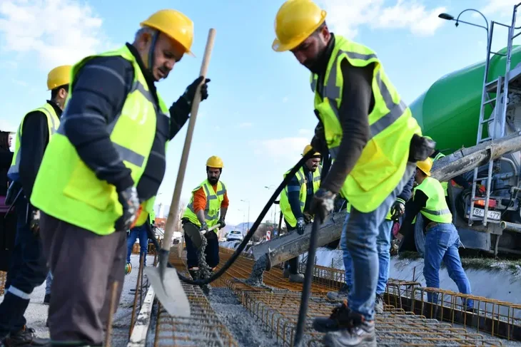 Betoniranje podloge za tramvajsku pruga Ilidza Hrasnica