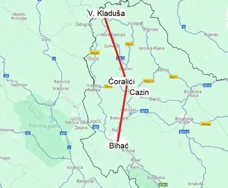 cesta Bihac cazin v kladusa