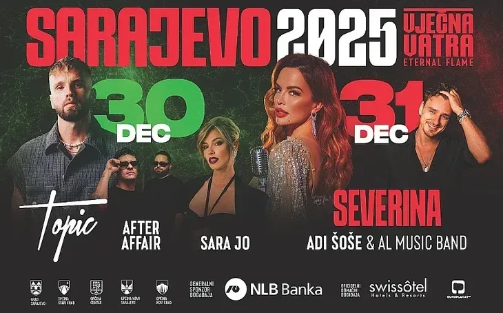Docek Nove godine u Sarajevo