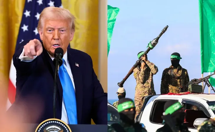 Donald trump hamas foto NDTV