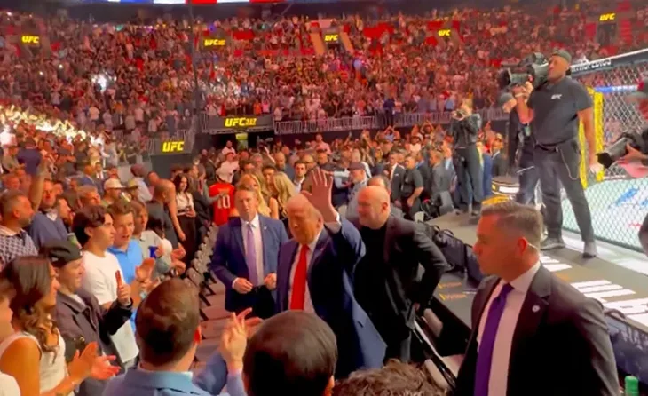 Donald trump ufc borba