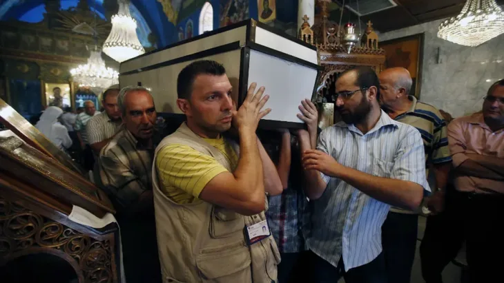 Gaza crkva sahrana reuters main