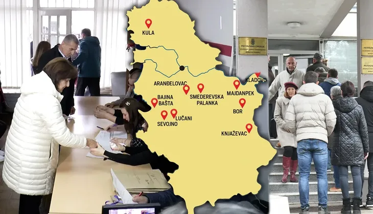 Izbori srbija  Lokalni izbori u 10 općina