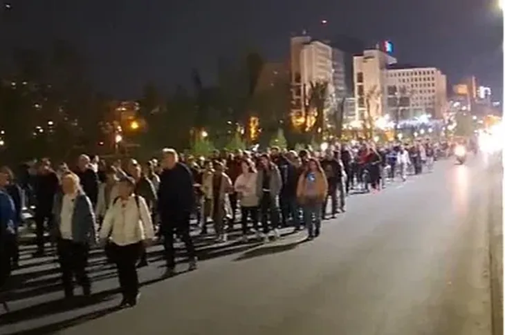 Protesti srbija novi sad Pocela nova blokada 04 Screenshot: X.com