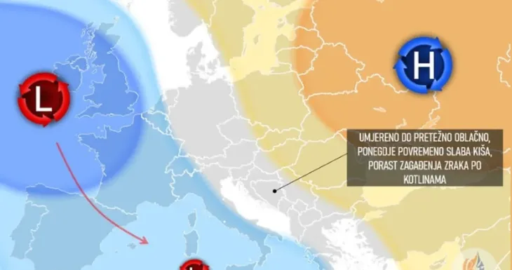 Vremenska Prognoza za prvu sedmicu decembra