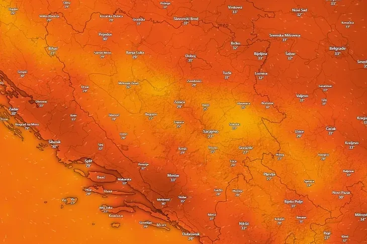 Vremenska prognoza vrijeme 07 bih vrucina