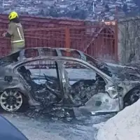 BMW zapaljen