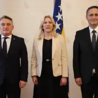 Komsic Cvijanović becirovic Predsjedništvo BiH foto