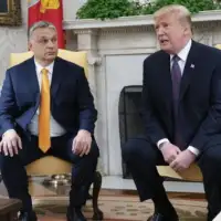 Donald Trump Viktor Orban foto Bloomberg