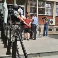 Akcija Transporter-- privođenje uhapšenih u Tužilaštvo USK