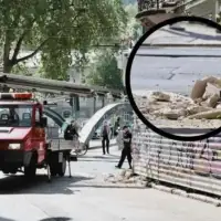 Obrušila se fasada bivše 'Estrade'