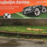 Reklama za kosenje trave  x