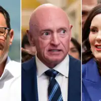 Josh Shapiro, Mark Kelly and Gretchen Whitmer  SkynewsAP