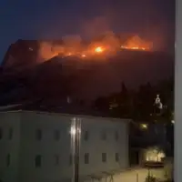 Požar Mostar Fortica/ Printscreen