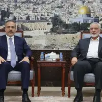 Hakan Fidan i  Ismail Haniyeh/Ministarstvo vanjskih poslova Turske