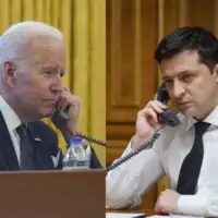 Volodimir Zelenski Joe Biden razgovor tel foto AP