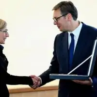 Aleksandar Vucic Ambasadorka madarske pri un
