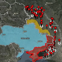 Mapa udara rakete rusija ukrajina