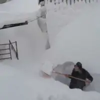 Snijeg Knezevo zatrpano snijegom