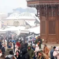 Sarajevo Bascarsija snijeg etto