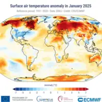 Prošli mjesec je bio najtopliji januar ikad Foto: Copernicus