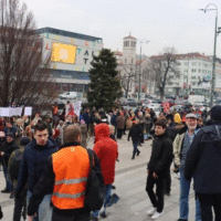 Studenti protesti ispred Parlamenta Bi H etto