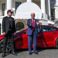 Trump Musk i Tesla
