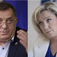 Milorad Dodik Marine Le Pen