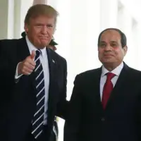 Donald trump Abdel Fattah el Sisi foto X