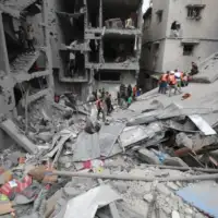 Gaza 04 Izraelski napad na stambenu zgradu