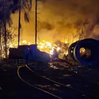 Češka  Prag požar deponija 04
