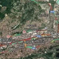 Saobracajni kolaps u Sarajevu Sve je u crvenom