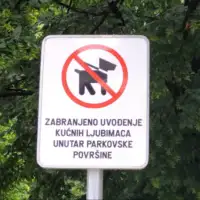 Parkovi kucni ljubimci zabrana